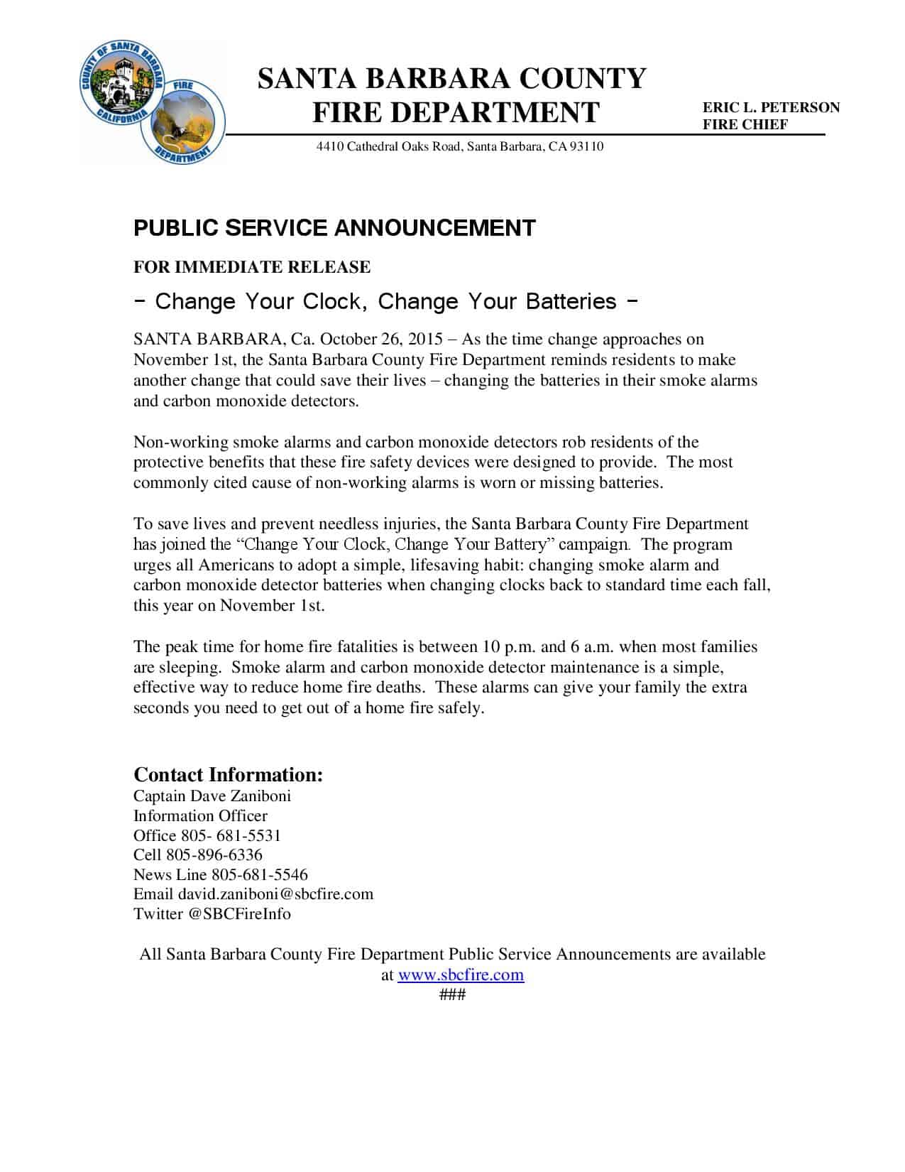 Change Your Clock and Batteries PSA