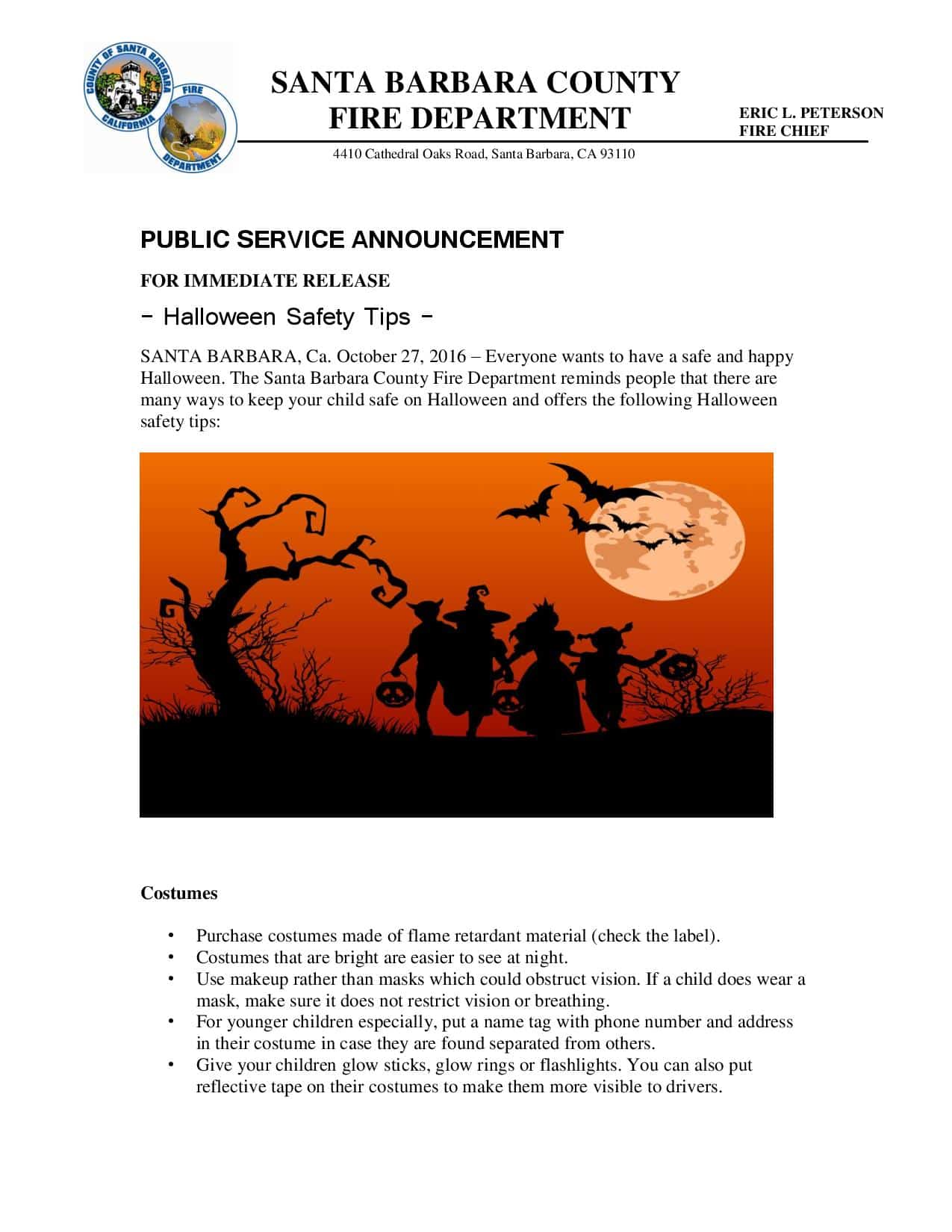 Halloween Safety PSA