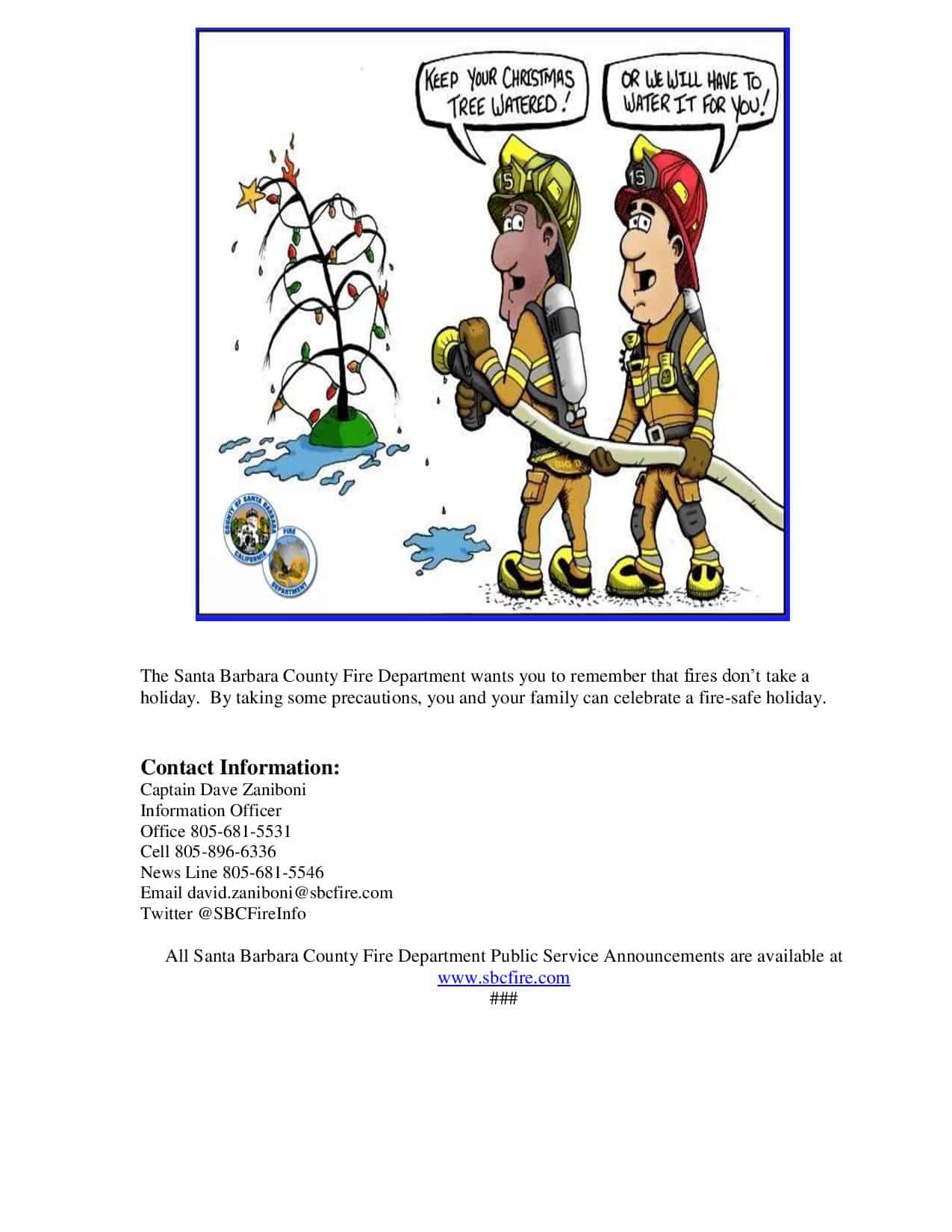 Christmas Tree Fire Safety PSA Page 2