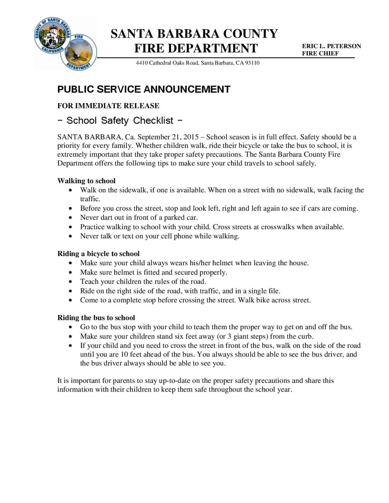 School Safety PSA