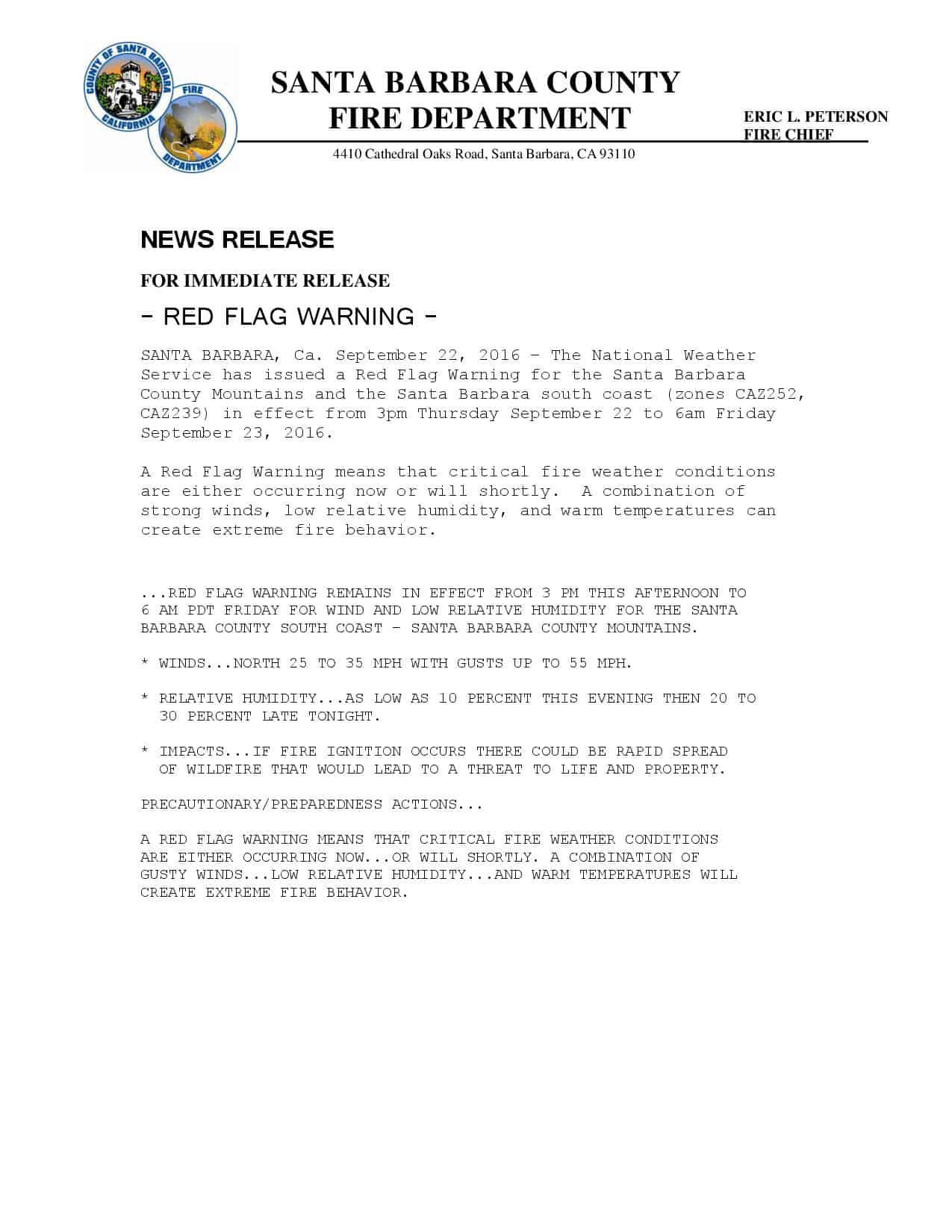 Red Flag Warning