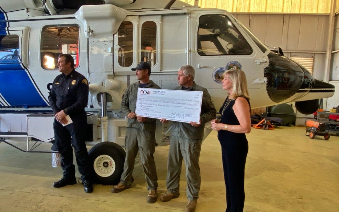 One805 Presents Check for $90,000 to Santa Barbara County Fire