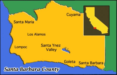Santa Barbara South County Map