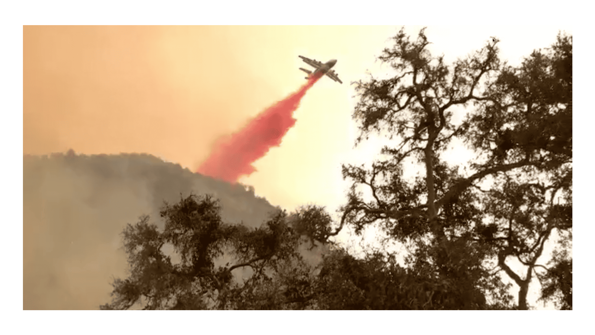 Dropping Fire Retardant - Santa Barbara County Fire Department